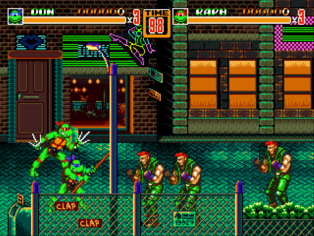 Streets of Rage 2 - Teenage Mutant Ninja Turtles Screenshot 1